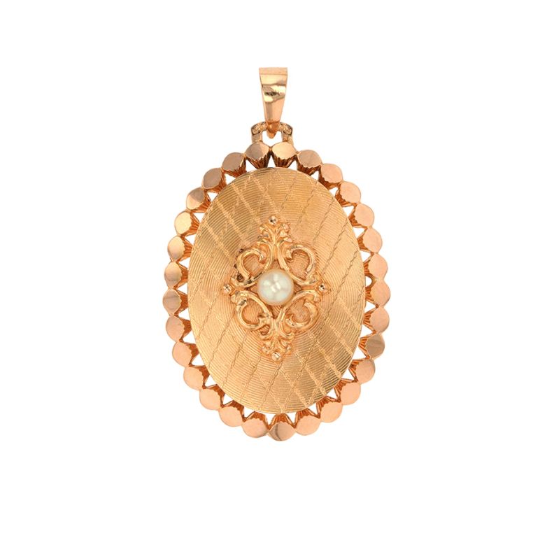 Pendentif cassolette vintage perle or jaune 7.82g Comme neuf -  reconditionné disponible sur Gemme Les Bijoux